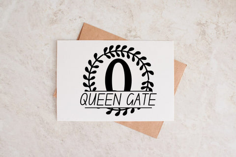 Ivorygate Split Monogram Font Font Dm Letter Studio 