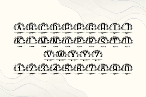 Ivorygate Split Monogram Font Font Dm Letter Studio 