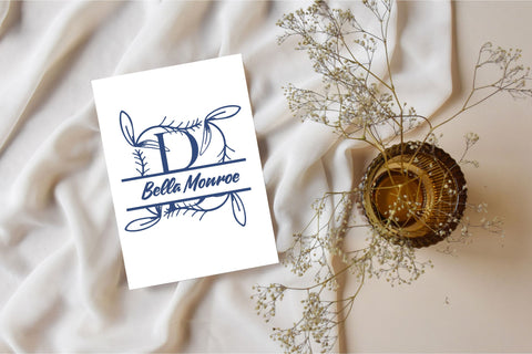 Ivy Whisper Split Monogram Font Dm Letter Studio 