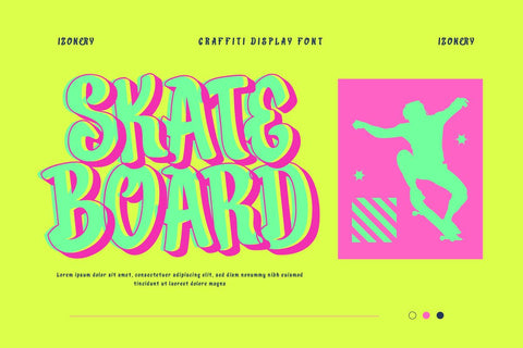 Izonery - Graffiti Font Font twinletter 