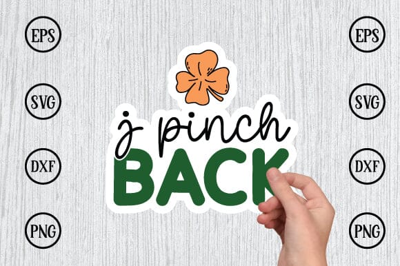 j pinch back sticker svg design SVG sk.swapon Roy 