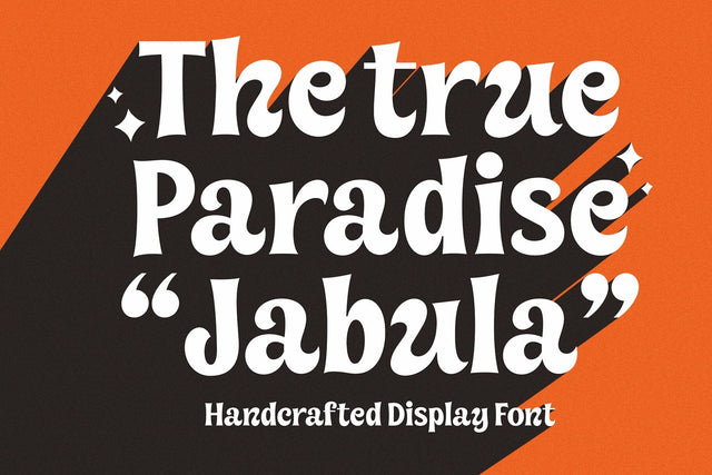 Jabula – Handcrafted Display Font Font Four Lines Std. 