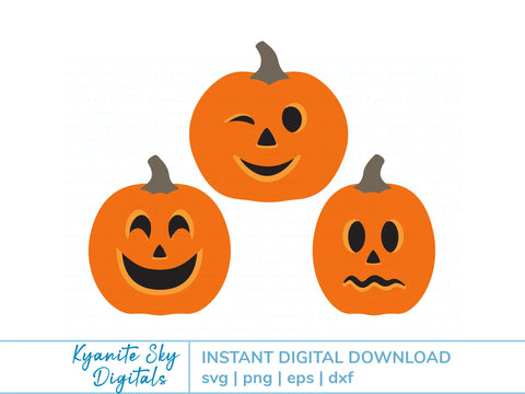 Jack-O-Lantern Bunting SVG paper garland halloween decorations SVG Kyanite Sky Digitals 
