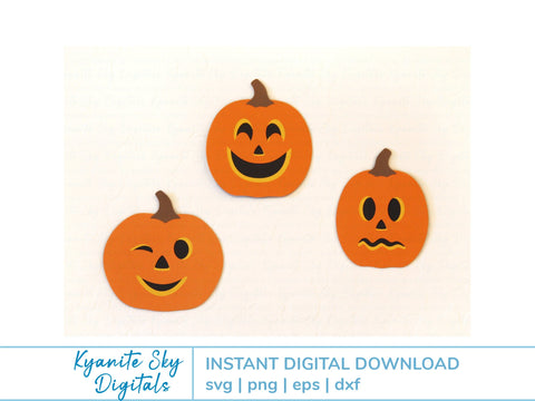 Jack-O-Lantern Bunting SVG paper garland halloween decorations SVG Kyanite Sky Digitals 