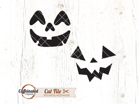 Jack O Lantern Faces Bundle SVG Caffeinated SVGs 