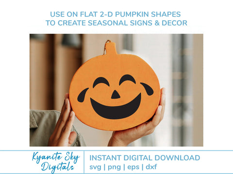 Jack-O-Lantern Faces SVG bundle of faces plus stencils SVG Kyanite Sky Digitals 
