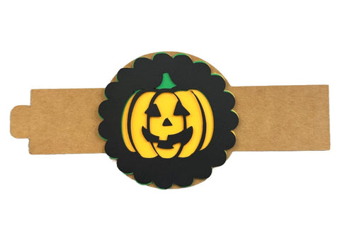 Jack O' Lantern Napkin Ring Laser SVG File SVG Crafting With Brenna 