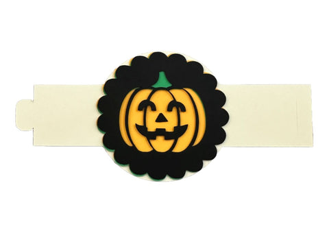 Jack O' Lantern Napkin Ring Laser SVG File SVG Crafting With Brenna 