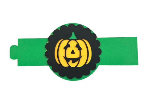 Jack O' Lantern Napkin Ring Laser SVG File SVG Crafting With Brenna 