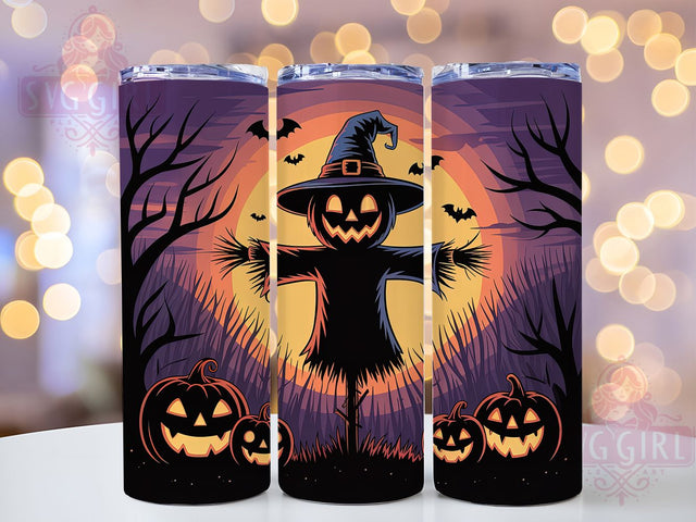 Jack-O-Lantern Pumpkin Halloween Tumbler, Spooky Fall Cup, Jack‑O‑Lantern Wrap, 20Oz Sublimation Design, Autumn Pumpkin Drinkware, Rustic Halloween Tumbler, Cozy Spooky Season Cup Sublimation SvggirlplusArt 