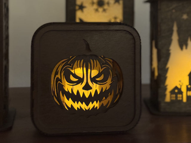 Jack-o'-lantern - Shadow Box - Laser Cut File SVG LaserCutano 