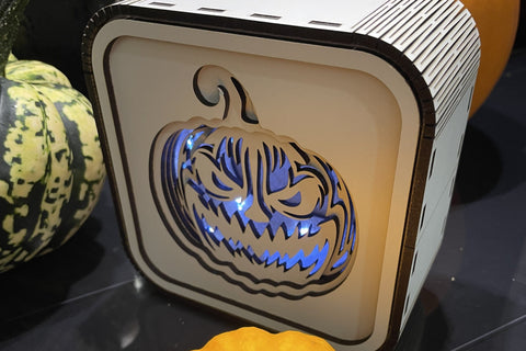 Jack-o'-lantern - Shadow Box - Laser Cut File SVG LaserCutano 