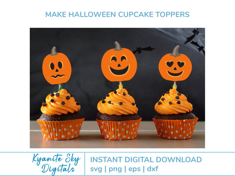 Jack-O-Lantern SVG Bundle layered cute Halloween pumpkins SVG Kyanite Sky Digitals 