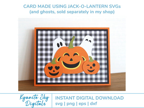 Jack-O-Lantern SVG Bundle layered cute Halloween pumpkins SVG Kyanite Sky Digitals 