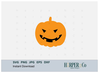Jack O Lantern SVG PNG Cut EPS File SVG HarperNCo 