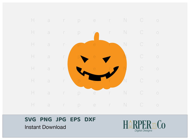 Jack O Lantern SVG PNG Cut EPS File SVG HarperNCo 
