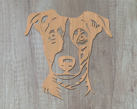 Jack Russel Terrier Laser SVG Cut File, Jack Russel Terrier Glowforge File, Jack Russel Terrier DXF, Jack Russel Terrier Wall Art SVG SVG HappyDesignStudio 