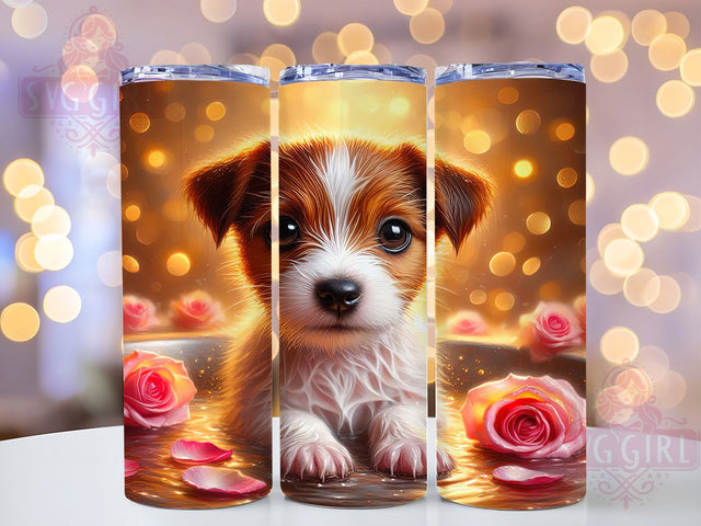 Jack Russell Terrier Dog Lover Tumbler, Dog Lover Tumbler, Terrier Tumbler, Cute Dog Tumbler, Pet Lover Tumbler, 20oz Sublimation Wrap, Puppy Tumbler Sublimation SvggirlplusArt 