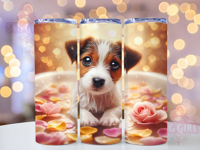 Jack Russell Terrier Dog Lover Tumbler, Dog Lover Tumbler, Terrier Tumbler, Cute Dog Tumbler, Pet Lover Tumbler, 20oz Sublimation Wrap, Puppy Tumbler Sublimation SvggirlplusArt 