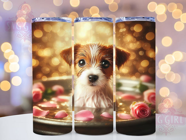 Jack Russell Terrier Dog Lover Tumbler, Dog Lover Tumbler, Terrier Tumbler, Cute Dog Tumbler, Pet Lover Tumbler, 20oz Sublimation Wrap, Puppy Tumbler Sublimation SvggirlplusArt 