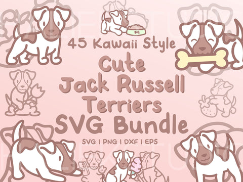 Jack Russell Terriers SVG Design Set SVG HalieKStudio 