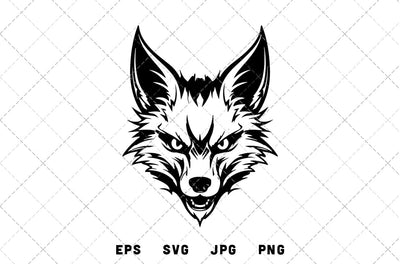 Jackal Mascot Graphics - JPG, SVG, PNG, EPS - Digital Download with Commercial License for Cricut, Silhouette, Scan N Cut Crafting SVG Loveleen Kaur 