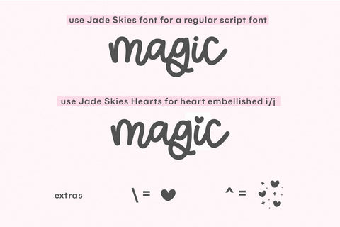 Jade Skies - Cute Script Font Font KA Designs 