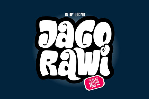 Jago Rawi - Display Graffiti Font Font Mozzatype 