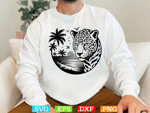 Jaguar SVG Bundle, Jungle Wildlife Vector Art, Animal Svg, Safari Animal Head Svg SVG Creativeart88 