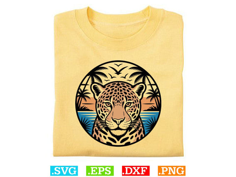 Jaguar SVG, Jungle Wildlife Vector Art, Animal Svg, Safari Animal Head Svg SVG Creativeart88 