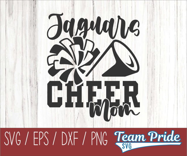 Jaguars Cheer Mom SVG Digital Download Printable - SVG, EPS, DXF, PNG SVG Team Pride SVG 