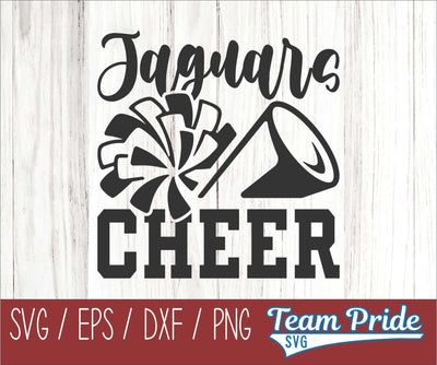 Jaguars Cheer SVG Digital Download Printable - SVG, EPS, DXF, PNG SVG Team Pride SVG 
