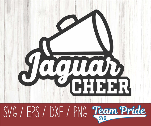 Jaguars Cheer SVG Printable Digital Download SVG, EPS, DXF, PNG 3 SVG Team Pride SVG 