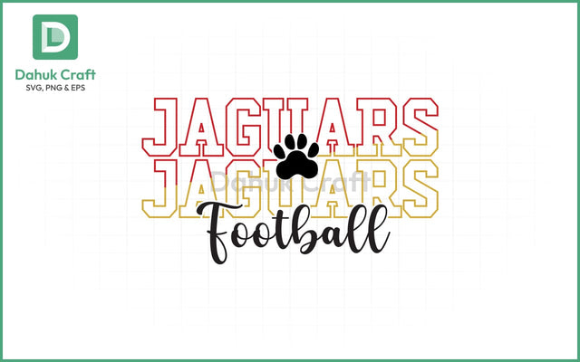 Jaguars Football SVG – Team Spirit SVG PNG & EPS V11 SVG dahukdesign 