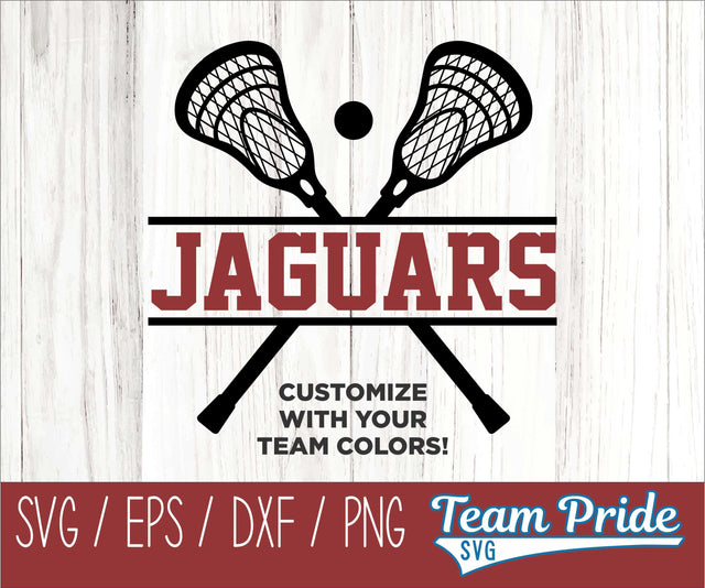 Jaguars Lacrosse SVG Digital Download Printable - SVG, EPS, DXF, PNG SVG Team Pride SVG 