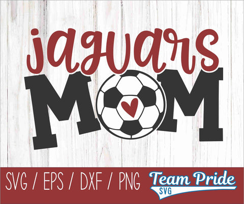 Jaguars Soccer Mom SVG Digital Download Printable - SVG, EPS, DXF, PNG SVG Team Pride SVG 