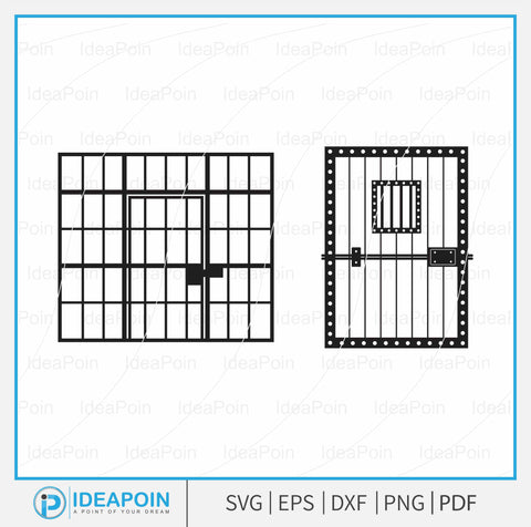 Jail Cell Doors Vector, Jail svg, prison svg, lockup Vector, Prison Bars png, Prison Break Svg, Jail Bars svg, Prison Clipart SVG Dinvect 