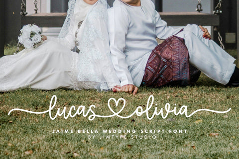 Jaime Bella - Wedding Heart Font Font Jimtype Studio 