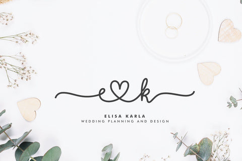Jaime Bella - Wedding Heart Font Font Jimtype Studio 