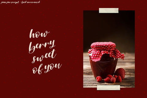 Jam Jar Script Font Beck McCormick 