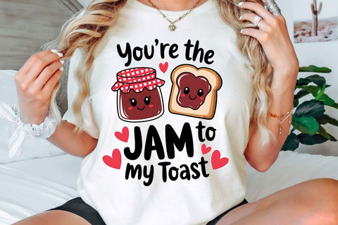 Jam to My Toast PNG Funny Valentine PNG Sublimation Design Sublimation Regulrcrative 