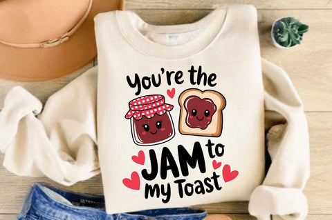 Jam to My Toast PNG Funny Valentine PNG Sublimation Design Sublimation Regulrcrative 