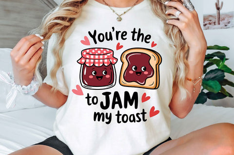 Jam to My Toast PNG Funny Valentine PNG Sublimation Design Sublimation Regulrcrative 