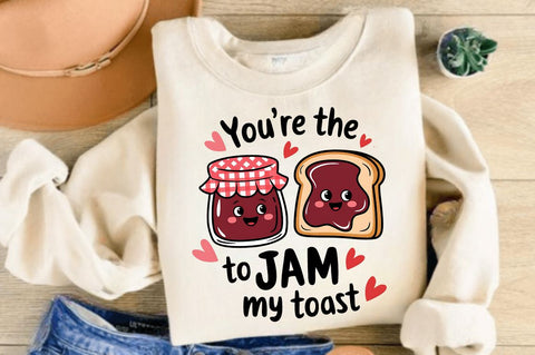 Jam to My Toast PNG Funny Valentine PNG Sublimation Design Sublimation Regulrcrative 