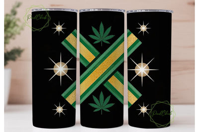 Jamaica Glitter 20oz Tumbler Wrap Sublimation PixelChick 