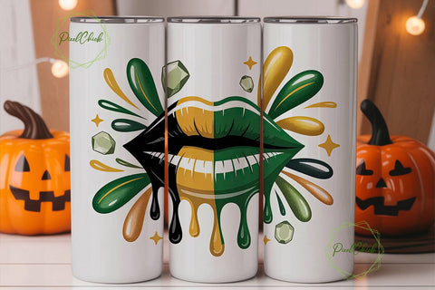 Jamaican Lips 20oz Tumbler Wrap Sublimation PixelChick 