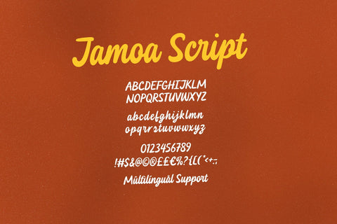 Jamoa Script – Playful Groovy Script Font Four Lines Std. 