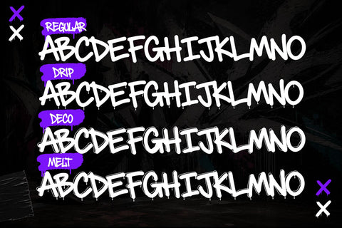 Jankora Street – Monoline Dripping Decorative Graffiti Font Font Mozzatype 