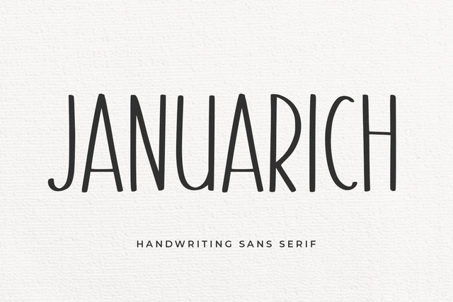 Januarich Font Abo Daniel Studio 