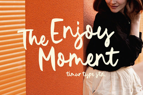 January Colier - Bold Handbrushed Font Font Timur type 